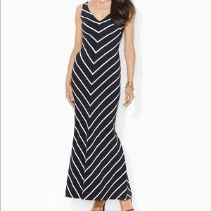 Ralph Lauren Sleeveless Chevron Dress